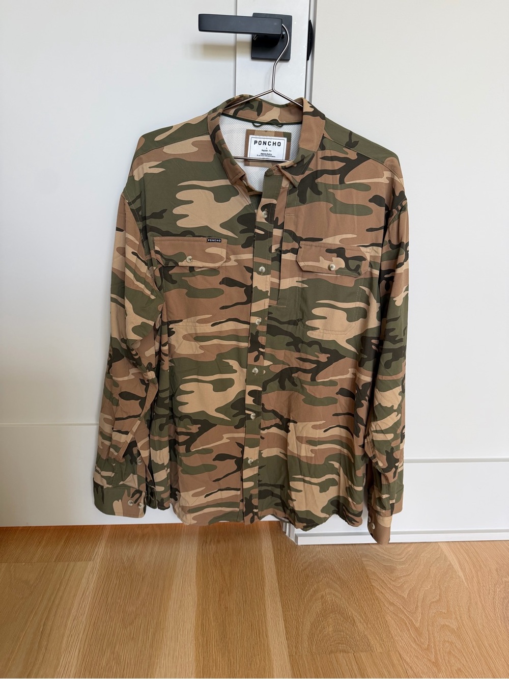 PONCHO Men’s Light Camo Button-Down Shirt - The San Juan